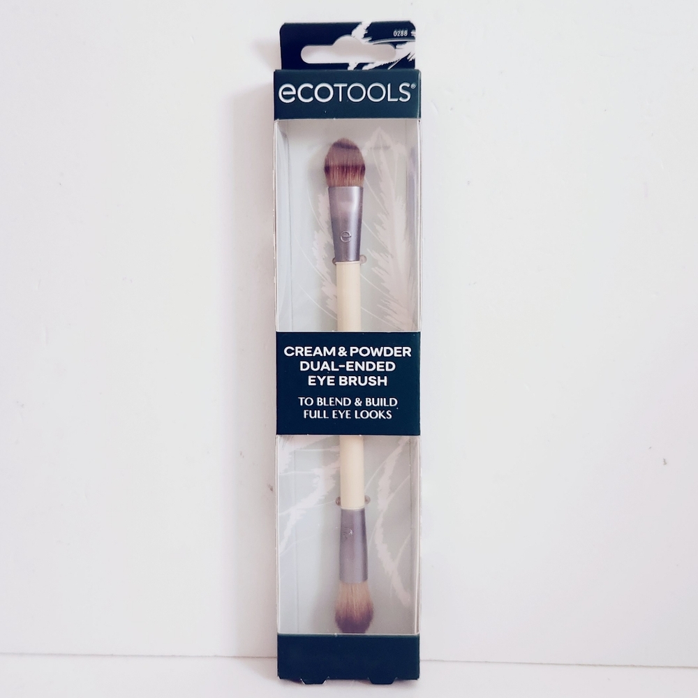 ⭐4/$15 Ecotools Cream & Powder Daul-Ended Eye Brush